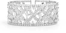 Load image into Gallery viewer, Flowers Diamonds Cuff
