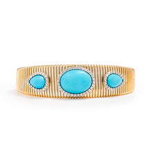 Load image into Gallery viewer, Geometrical Turquoise Bracelet
