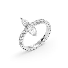 Load image into Gallery viewer, Double Pear Cut Diamonds Ring
