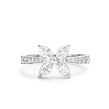 Load image into Gallery viewer, Everyday Diamond Flower Ring
