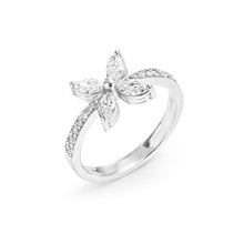 Load image into Gallery viewer, Everyday Diamond Flower Ring
