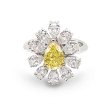 Load image into Gallery viewer, Daisy Fancy Yellow Ring
