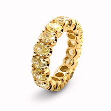 Load image into Gallery viewer, Yellow Diamond Eternity Ring
