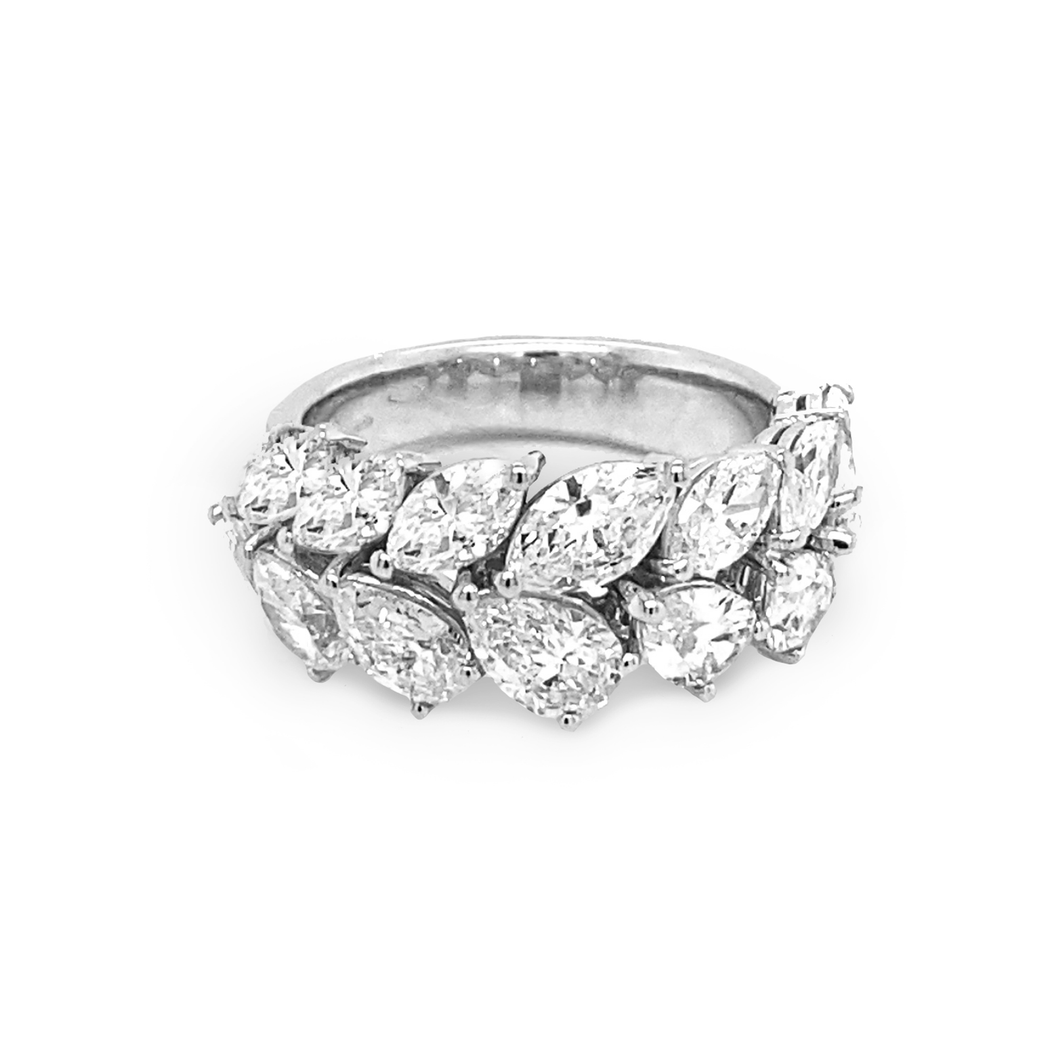 Pear Shape and Marquise Diamond Ring