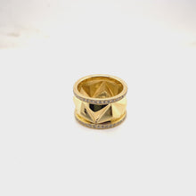 Load and play video in Gallery viewer, Yellow Gold Pyramid Ring
