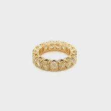 Load and play video in Gallery viewer, Yellow Diamond Eternity Ring
