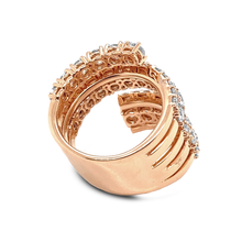 Load image into Gallery viewer, Rose Gold Twisted Diamond Ring
