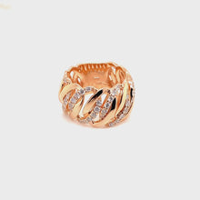 Load and play video in Gallery viewer, Rose Gold Diamond Ring
