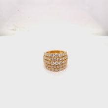 Load and play video in Gallery viewer, Yellow Gold Diamond Ring

